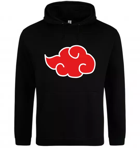 Мужская толстовка (худи) Акацукі лого Черный фото