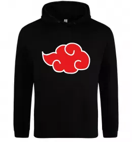 Мужская толстовка (худи) Акацукі лого Черный фото