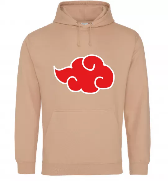 Мужская толстовка (худи) Акацукі лого Песочный фото