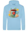 Жіноча толстовка (худі) Чашка новорічна Блакитний фото
