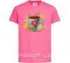 Детская футболка Чашка новогодняя Ярко-розовый фото