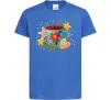 Детская футболка Чашка новорічна Ярко-синий фото