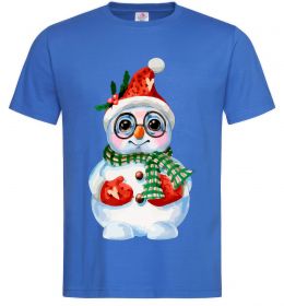 Мужская футболка Сніговик в рукавичках