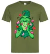 Чоловіча футболка Грінч в сердечках Оливковий Чоловіча футболка Грінч в сердечках Оливковий фото
