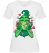 Женская футболка Грінч в сердечках Белый фото