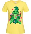 Женская футболка Грінч в сердечках Лимонный фото