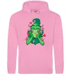 Жіноча толстовка (худі) Грінч в сердечках Рожевий фото