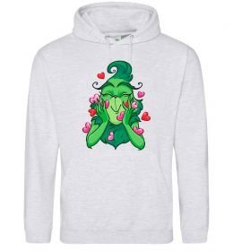 Жіноча толстовка (худі) Грінч в сердечках