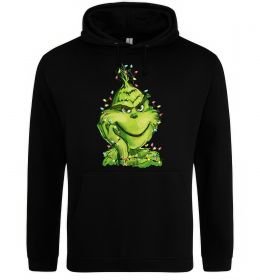 Мужская толстовка (худи) Грінч в гірлянді