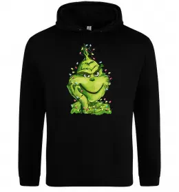 Мужская толстовка (худи) Christmas skull Серый меланж фото Мужская толстовка (худи) Christmas skull Серый меланж фото