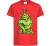 Дитяча футболка Грінч в гірлянді Червоний Дитяча футболка Грінч в гірлянді Червоний фото