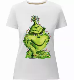 Женская премиум футболка FUN SANTA Белый фото Женская премиум футболка FUN SANTA Белый фото