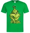 Чоловіча футболка Грінч в гірлянді Зелений фото