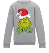 Детский Свитшот Грінч в шапці діда Мороза Серый меланж фото