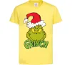 Детская футболка Грінч в шапці діда Мороза Лимонный Детская футболка Грінч в шапці діда Мороза Лимонный фото