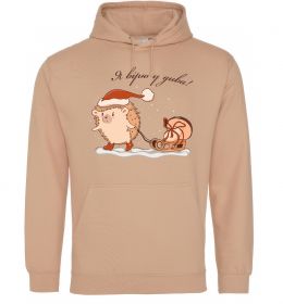 Мужская толстовка (худи) Я вірю у дива! Їжак