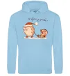 Жіноча толстовка (худі) Я вірю у дива! Їжак Блакитний фото