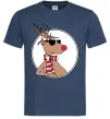Чоловіча футболка Олень в окулярах Темно-синій Чоловіча футболка Олень в окулярах Темно-синій фото