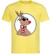 Чоловіча футболка Олень в окулярах Лимонний Чоловіча футболка Олень в окулярах Лимонний фото