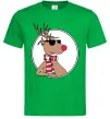 Чоловіча футболка Олень в окулярах Зелений Чоловіча футболка Олень в окулярах Зелений фото