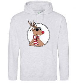 Женская толстовка (худи) Олень в окулярах Женская толстовка (худи) Олень в окулярах