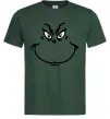 Мужская футболка Грінч посміхається Темно-зеленый фото