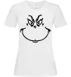 Жіноча футболка Грінч посміхається Білий фото