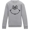 Дитячий світшот Грінч посміхається Сірий меланж фото