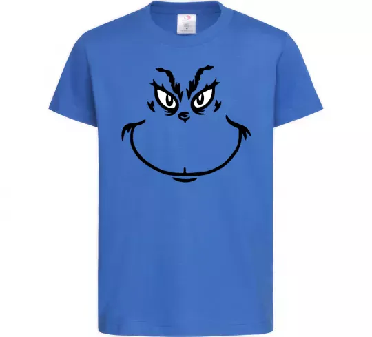 Детская футболка Грінч посміхається Ярко-синий фото