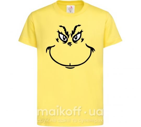 Дитяча футболка Гринч улыбается Лимонний фото