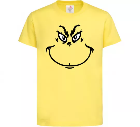 Детская футболка Грінч посміхається Лимонный фото