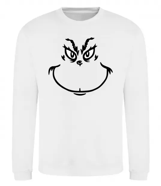 Світшот Грінч посміхається Білий фото