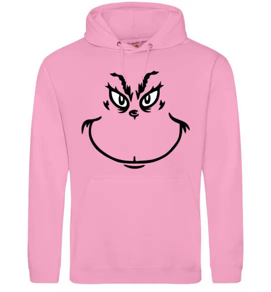 Мужская толстовка (худи) Грінч посміхається Розовый фото