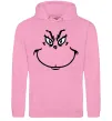Мужская толстовка (худи) Грінч посміхається Розовый фото