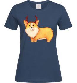 Жіноча футболка Коргі з ріжками