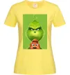 Женская футболка Грінч та песик Лимонный фото