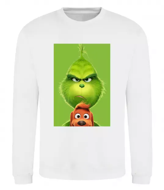 Світшот Грінч та песик Білий фото