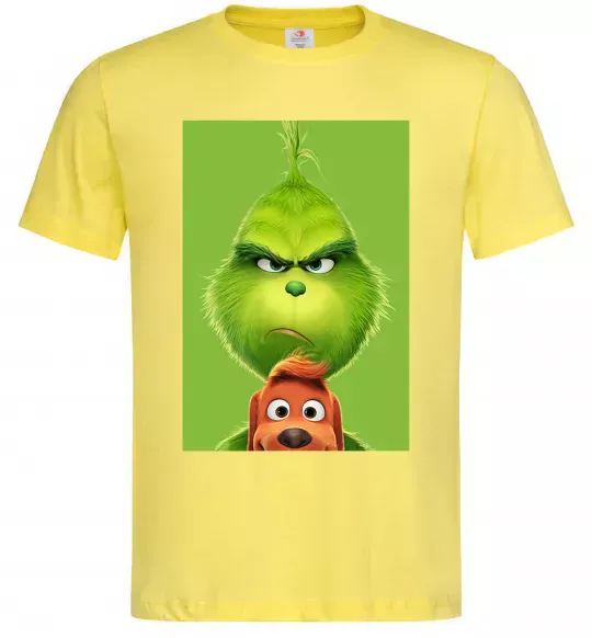 Чоловіча футболка Грінч та песик Лимонний фото