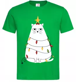 Мужская футболка Дід Мороз з подарунком Ярко-синий фото