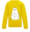 Детский Свитшот Котик ялинка Солнечно желтый фото