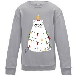 Детский Свитшот Котик ялинка