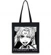 Еко-сумка Sailor moon black white Чорний фото