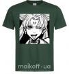 Мужская футболка Sailor moon black white Темно-зеленый фото
