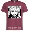 Мужская футболка Sailor moon black white Бордовый фото