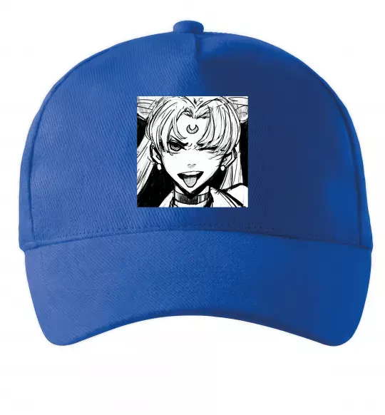 Кепка Sailor moon black white Ярко-синий фото