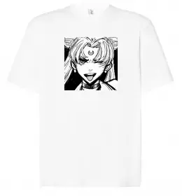 Футболка Оверсайз Sailor moon бант Белый фото Футболка Оверсайз Sailor moon бант Белый фото