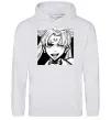 Чоловіча толстовка (худі) Sailor moon black white Сірий меланж фото
