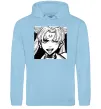 Жіноча толстовка (худі) Sailor moon black white Блакитний фото