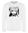 Свитшот Sailor moon black white Белый фото