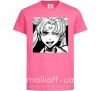 Дитяча футболка Sailor moon black white Яскраво-рожевий фото